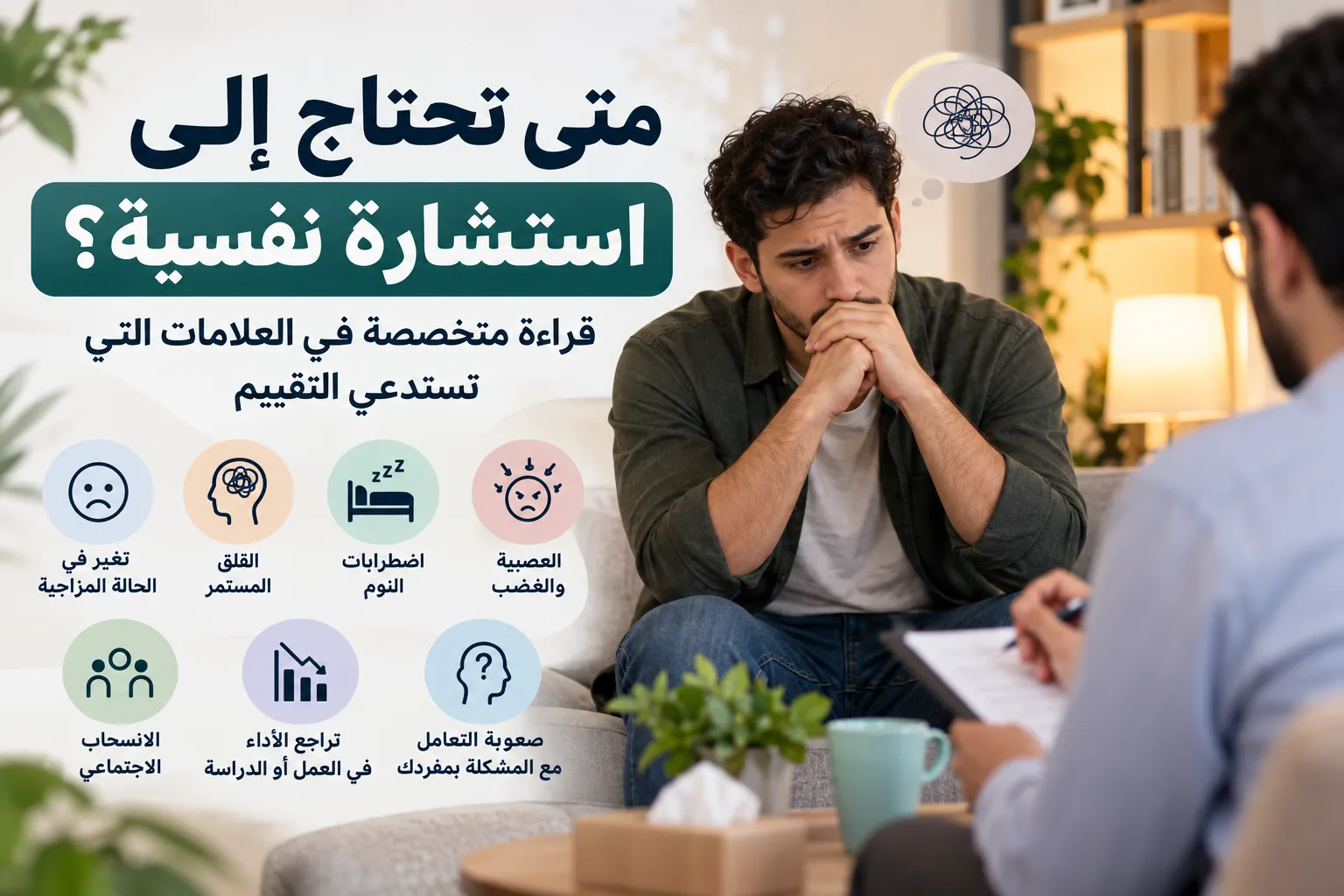 متى تحتاج إلى استشارة نفسية؟ قراءة متخصصة في العلامات التي تستدعي التقييم